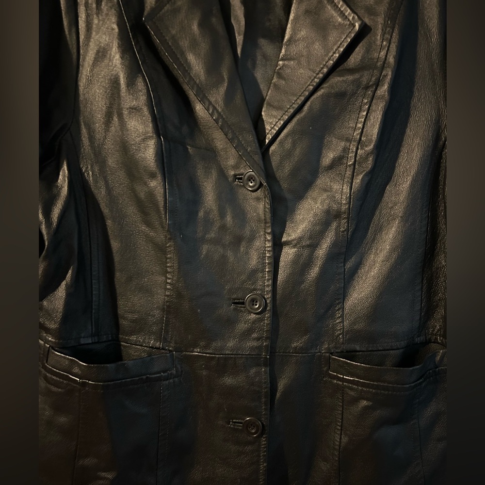 Genuine Leather Maggie Barnes Blazer Women’s 0X - Picture 2 of 5